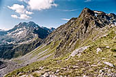 Panorami delle vette dall'Ospizio Sottile sul Colle Valdobbia. Val Sesia 